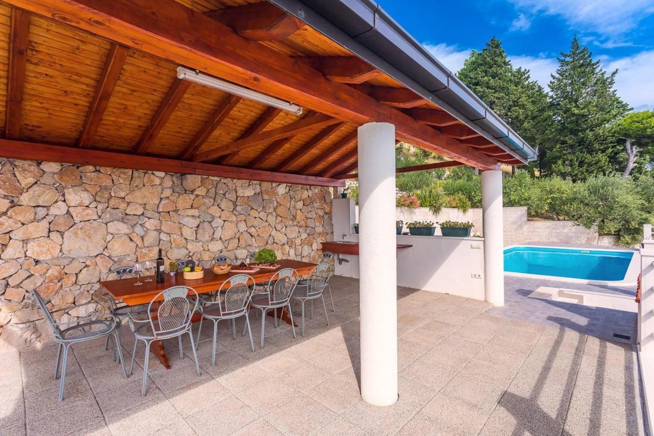 Villa Maslina, With Private 32M2Pool, Panoramic Views On 100Km Coastline, 12 Pax ロクヴァ・ロゴズニツァ エクステリア 写真