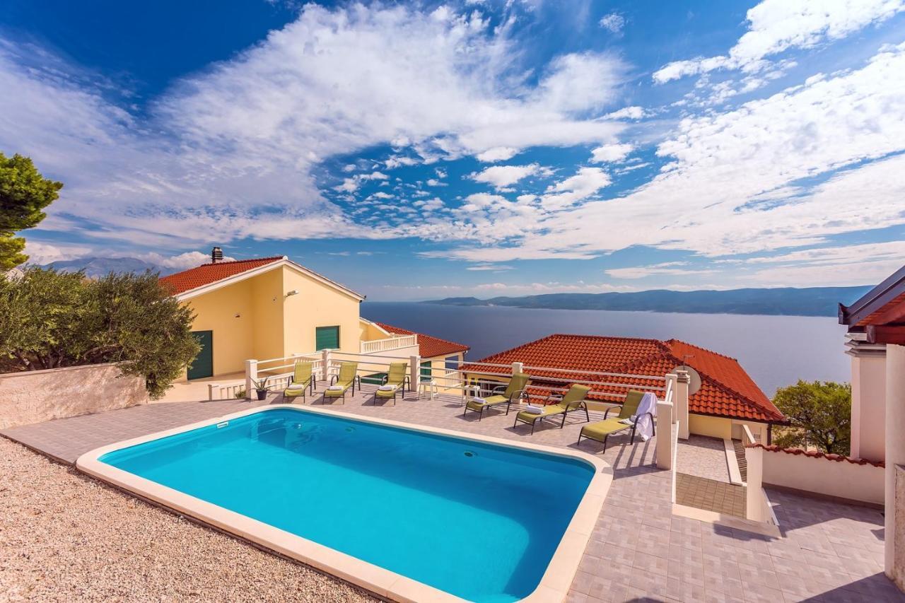 Villa Maslina, With Private 32M2Pool, Panoramic Views On 100Km Coastline, 12 Pax ロクヴァ・ロゴズニツァ エクステリア 写真
